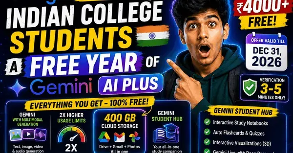 Google Is Giving Indian College Students a Free Year of Gemini — Here's How to Claim It